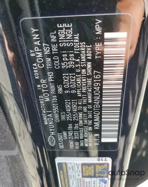 2022 Genesis Gv70 Base from USA, damaged, VIN KMUMADTB4NU049167